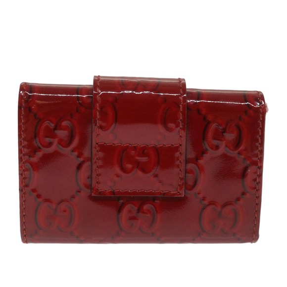 GUCCI GG Canvas Key Case Red 203551 Auth am5144 - Picture 3 of 16